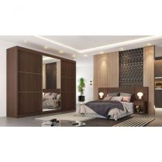 Guarda Roupa 3 Portas Com 1 Espelho Ype Off White Ype 6 Gavetas Bragança Móveis Europa