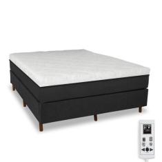 Cama Box e Colchão Magnético Massageador - Eco Master - Eco New, Preto