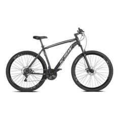 Bicicleta Aro 29 KSW XLT 24V Cambios Shimano Freio a Disco, Preto, Pra