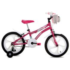 Bicicleta Infantil Aro 16 Houston Tina Com Bolsa
