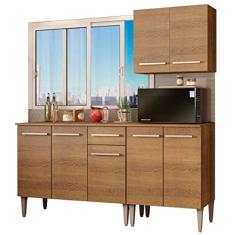 Armário de Cozinha Compacta 169cm Rustic Emilly Free Madesa 01