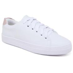 Tênis Feminino Liso Cadarço Moderno Conforto - Rubim Calçados, Branco,