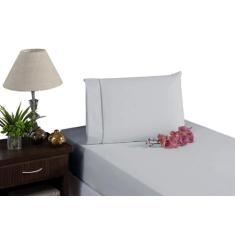 Lençol Viúvo 400 Fios 2 Peças 100% algodao - Rafaloro, Cinza