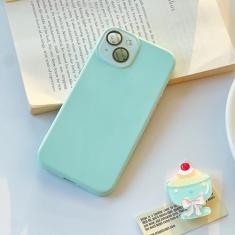 Danzel Capa para iPhone 12 com suporte de anel, suporte de anel giratório de 360°, capa de telefone projetada de silicone líquido forro de microfibra interno, protetor de lente de câmera feminina e