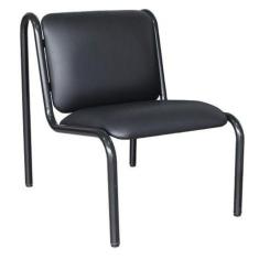 Sofá Para Recepção De Escritório Linha Recepção Smart Preto - DESIGN O