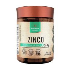 Zinco Quelato  Vegano  - Nutrify 60 Cápsulas