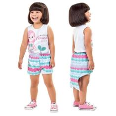 Conjunto Infantil Menina Roupa Fantasia de Sereia com Cauda - Aymee, B