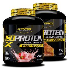Kit 2x Whey Iso Protein Blend Complex  Isolado 2Kg - XPRO-Unissex