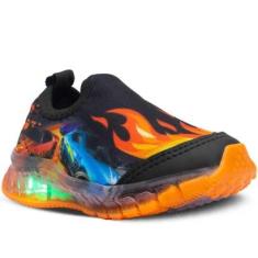 Tênis Infantil Calce Fácil Nº20ao27 Estampado Luz Led 11.93i-Masculino