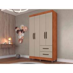 Roupeiro Estrela em MDP com 4 Portas e 2 Gavetas Sallêto