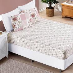 Jogo de Lençol Solteiro Bouti Estampado 2 Peças - Rosa Matura