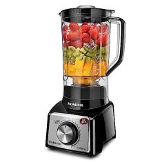Liquidificador Turbo, Mondial, Preto/Inox, 1000W, 220V - L-1000 BI