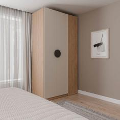 Guarda-roupa Modulado Joy Canto Cabecasa Madeiramadeira Cinza