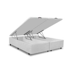 Base Box Baú Basic Queen Bipartido Yescasa Provença Cinza