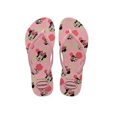 Chinelo, Havaianas, Slim Disney, Feminino, Rosa Macaron, 39/40