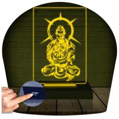 Luminária Led 3D Buda Abajur 1 |