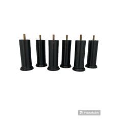 Kit 50 Pés Pretos  para Cama Box 12cm Altura