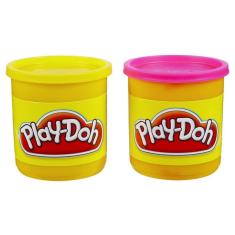 Kit 2 Potes Amarelo e Rosa Play Doh Hasbro