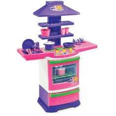 Cozinha Infantil Completa Menina Fogãozinho Criança Poliplac