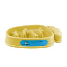 Comedouro Lento Educador Interativo Para Cães Modelo Cenoura Amarelo -