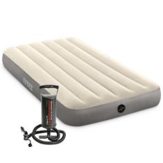 Colchão Inflável Solteiro Dura Beam Fiber Tech Com Bomba De Encher - I