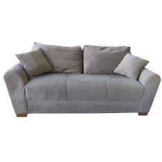 Sofá 3 Lugares Super Macio Fortaleza Finezzi, Grafite