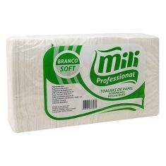 PAPEL TOALHA INTERFOLHADO SOFT BRANCO 20X23CM / 1000FLS / MILI