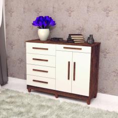 Cômoda Sapateira 5 Gavetas 2 Portas Sírius Vila Rica