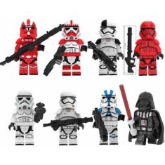 Bonecos Darth Vader Troopers Blocos De Montar Star Wars