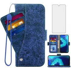 Asuwish Capa carteira compatível com Moto G8 Power Lite e protetor de tela de vidro temperado com suporte para cartão para MotoG8PowerLite Motorola 8 8G PowerLite XT2055-2 feminino masculino feminino