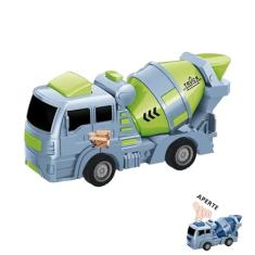 Brinquedo Pedagógico Carrinho Caminhão Aperte e Ande a Fricção (Verde)