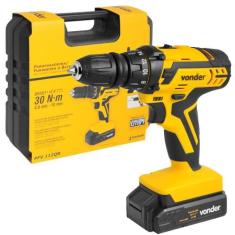 Parafusadeira E Furadeira A Bateria Vonder Pfv 112Qr 12V, Bateria, Biv