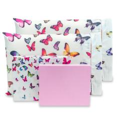 Jogo Lençol King 4 pçs Estampado Percal 180 fios 80% Algodão - BEM ME 