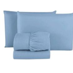 Jogo de Lençol Queen 3 Peças Algodão Percal 160 Fios Com Elástico - RV