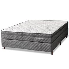 Cama Box Colchão Queen Espuma D45 Extra Firme Ortopédico Antialérgico Certificado 158x198x58cm - bf Colchões