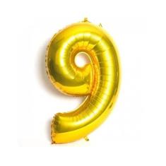 Balão Metalizado 40cm N9 Ouro - Mundo Bizarro