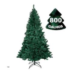 Arvore Natal Luxo 180Cm - 800 Galhos Cheia - Kt