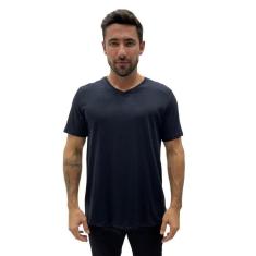 CAMISETA HERING BÁSICA MANGA CURTA GOLA V SEM COSTURA ALGODÃO  MASCULINA-Masculino