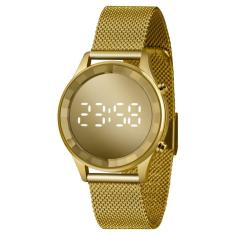 Relógio Feminino Lince Digital Dourado - LDG4648L CXKX