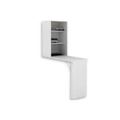 Armário Multiuso Lavanderia AM3106 c/ Mesa Retrátil e 2 Prateleiras Br