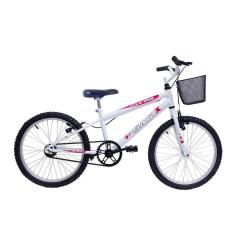 Bicicleta Aro 20 Bike Infantil Meninas fem com cesta Saidx-Feminino