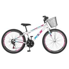 Bicicleta Aro 24 Alum Kls Sport Gold V-Brake Mtb 21V Feminina-Feminino