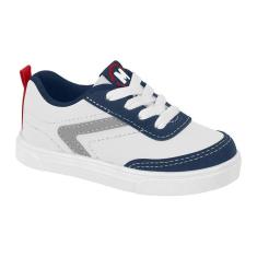 Tênis Infantil Masculino Branco Marinho Cinza Molekinho 2133.178-Masculino