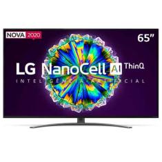 Smart TV LG 65 4K IPS NanoCell 65NANO86 WiFi Bluetooth HDR Inteligência Artificial ThinQAI Google Alexa