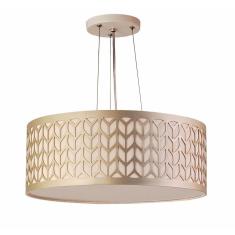 Lustre Pendente Cúpula Recorte Bronze 50X15 3E27 Bivolt