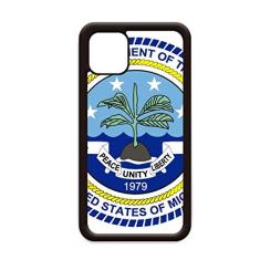 Capa com emblema nacional Micronesia para iPhone 12 Pro Max para Apple Mini Mobile Case Shell