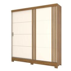 Guarda Roupa Solteiro B352 Nature Off White - Briz Móveis