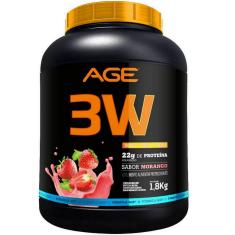 WHEY 3W AGE - WPC + WPI + WPH - (1.8KG) - PROMOçãO Morango 