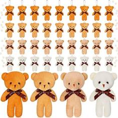 40 Peças Mini Urso Pelúcia Presente Pequeno Urso Mini Joint Bear T
