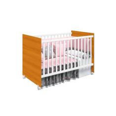 Berço Americano Tico Branco Fosco/Savana Fosco - Reller